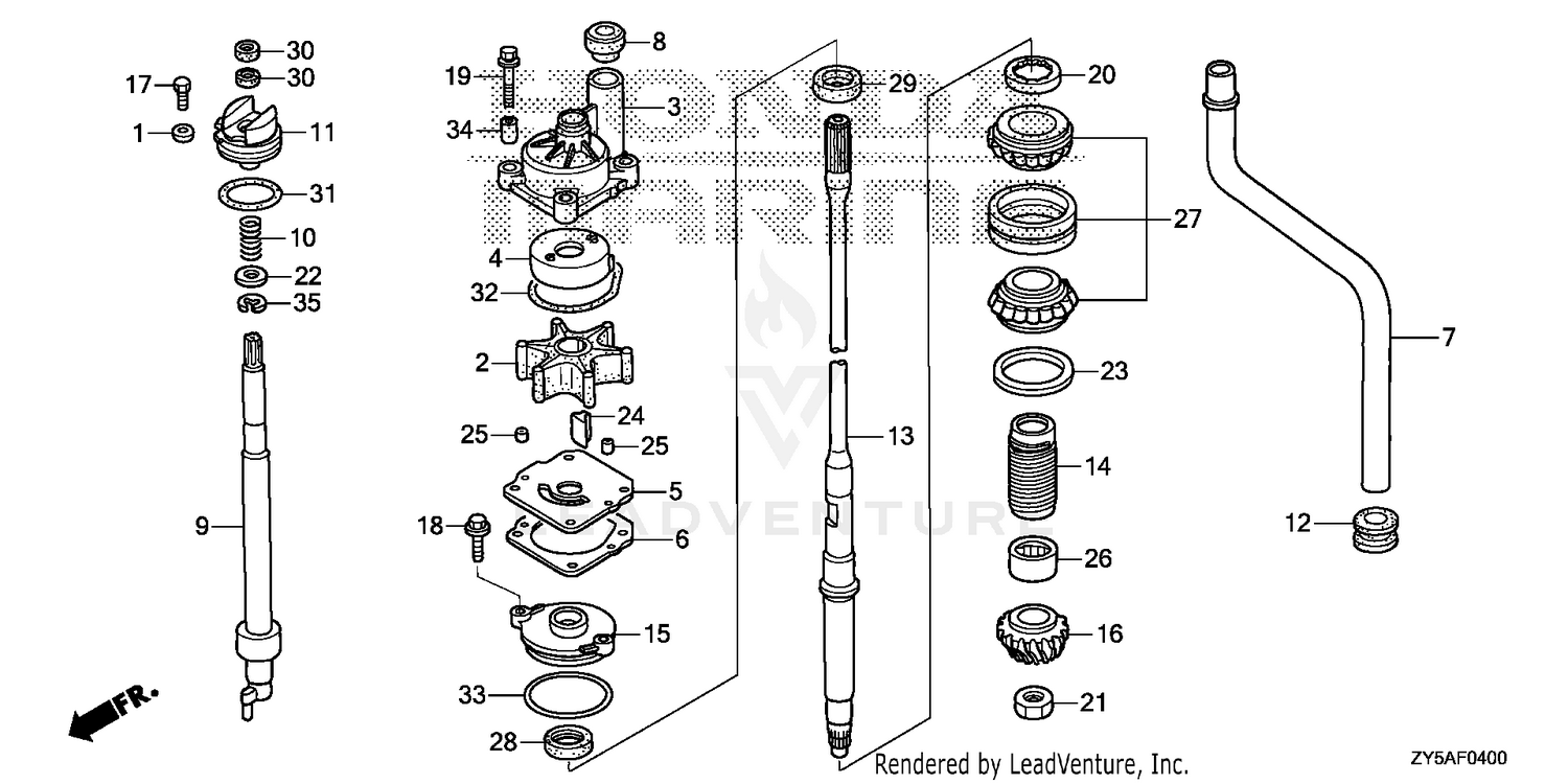 WATER PUMP@VERTICAL SHAFT