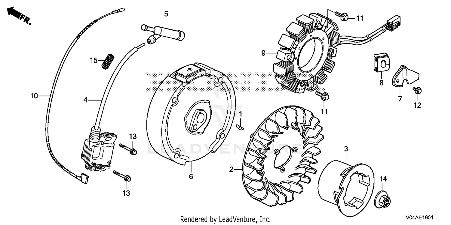 FLYWHEEL@IGNITION COIL   (2)