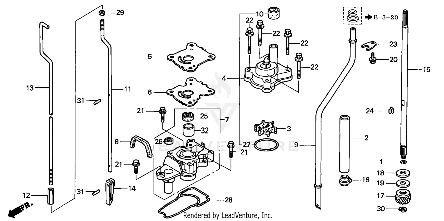 WATER PUMP@VERTICAL SHAFT (L, S SIZE)