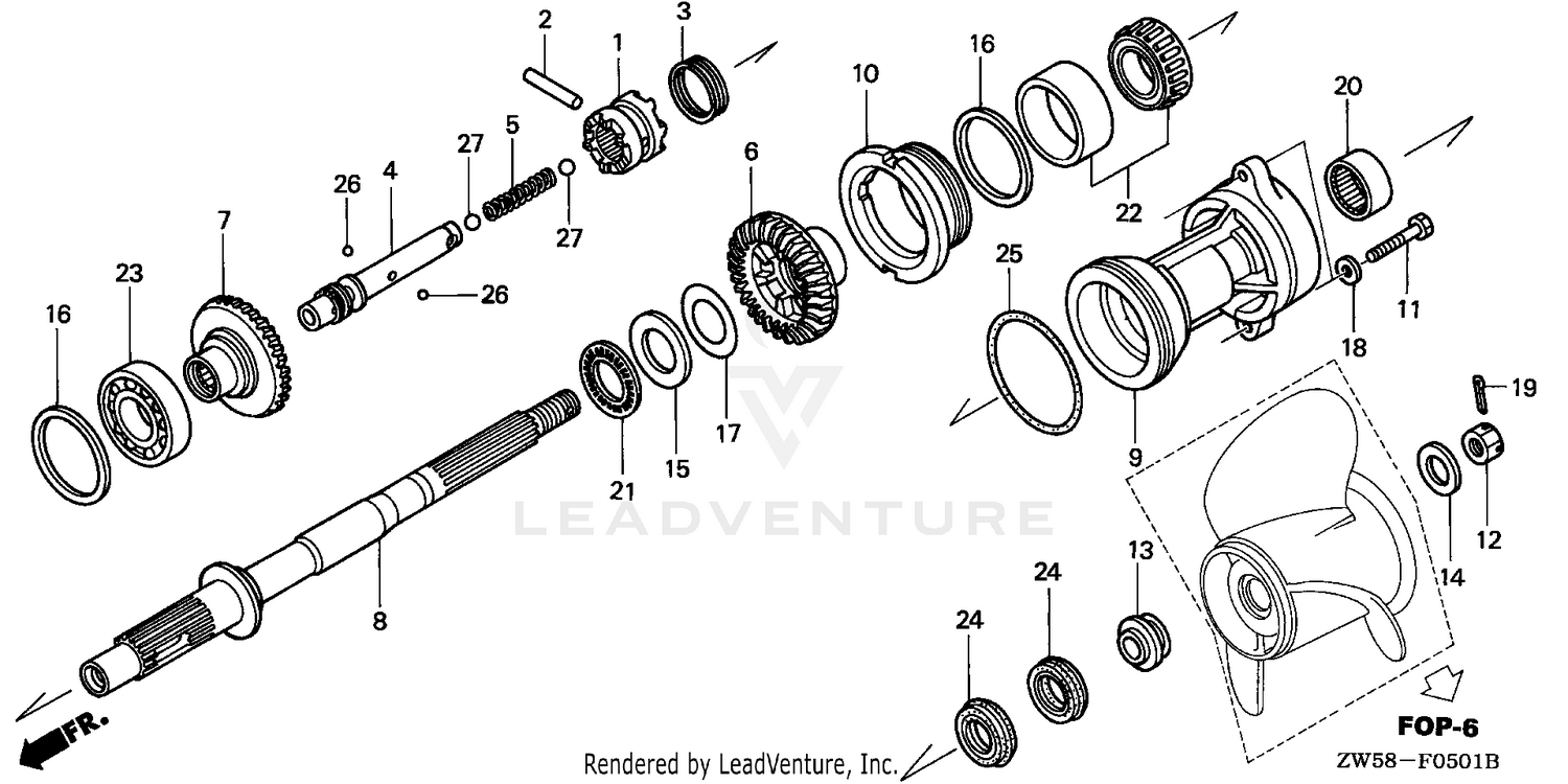 PROPELLER SHAFT (COUNTER ROTATION)