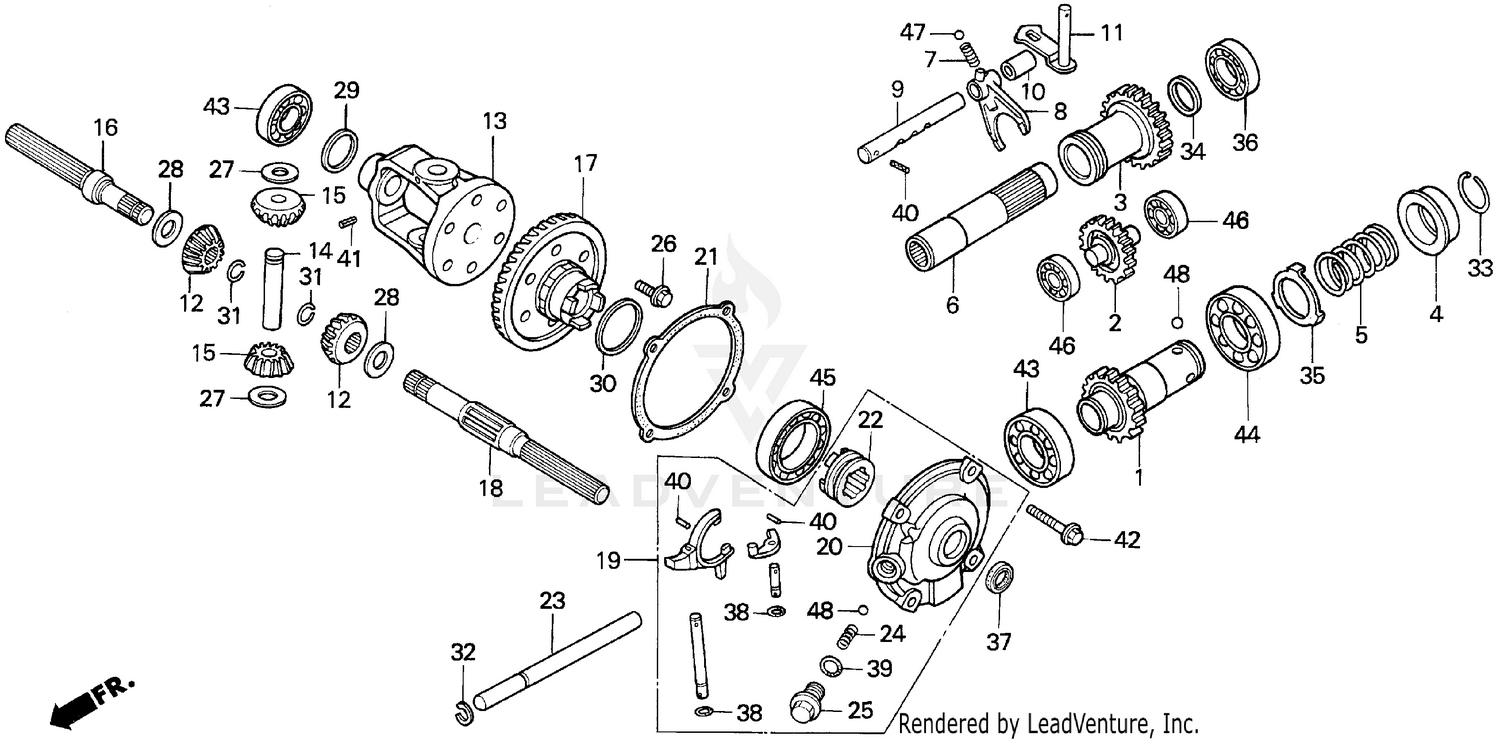 REAR DIFFERENTIAL GEAR