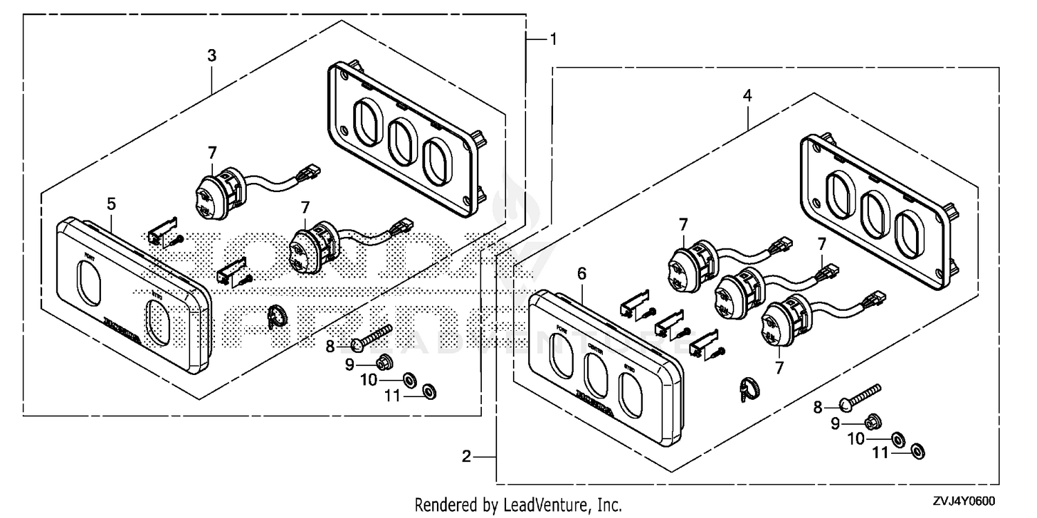 SWITCH PANEL KIT (POWER  TILT)