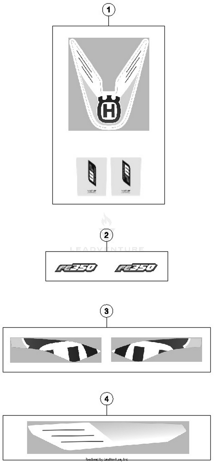 Decal FE 350 CHASSIS - 2014 Schematic