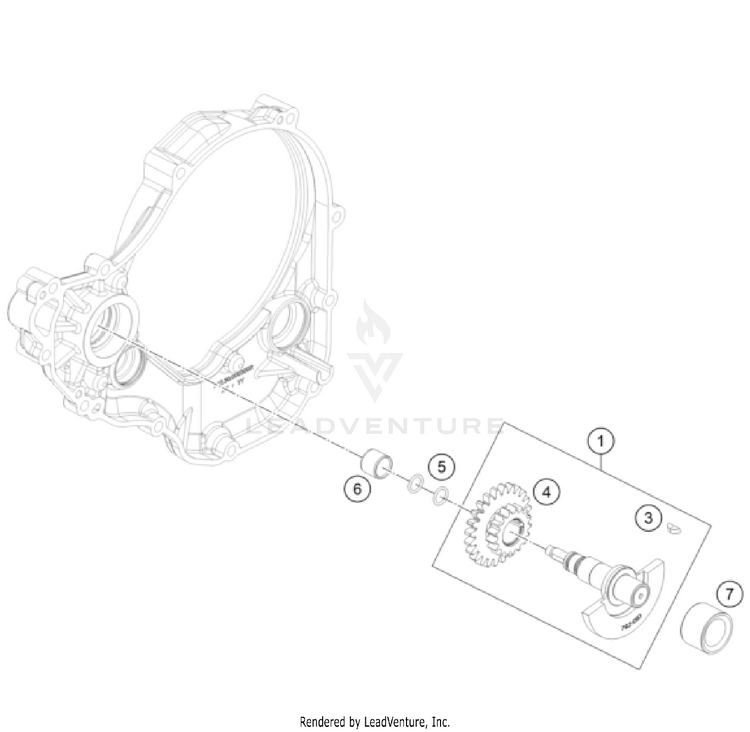 Balancer Shaft FC 350 Engine - 2023 Schematic