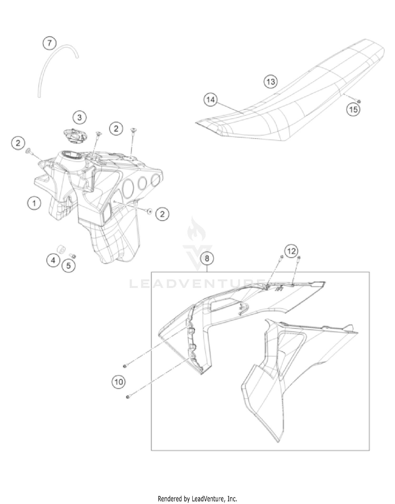 TANK, SEAT