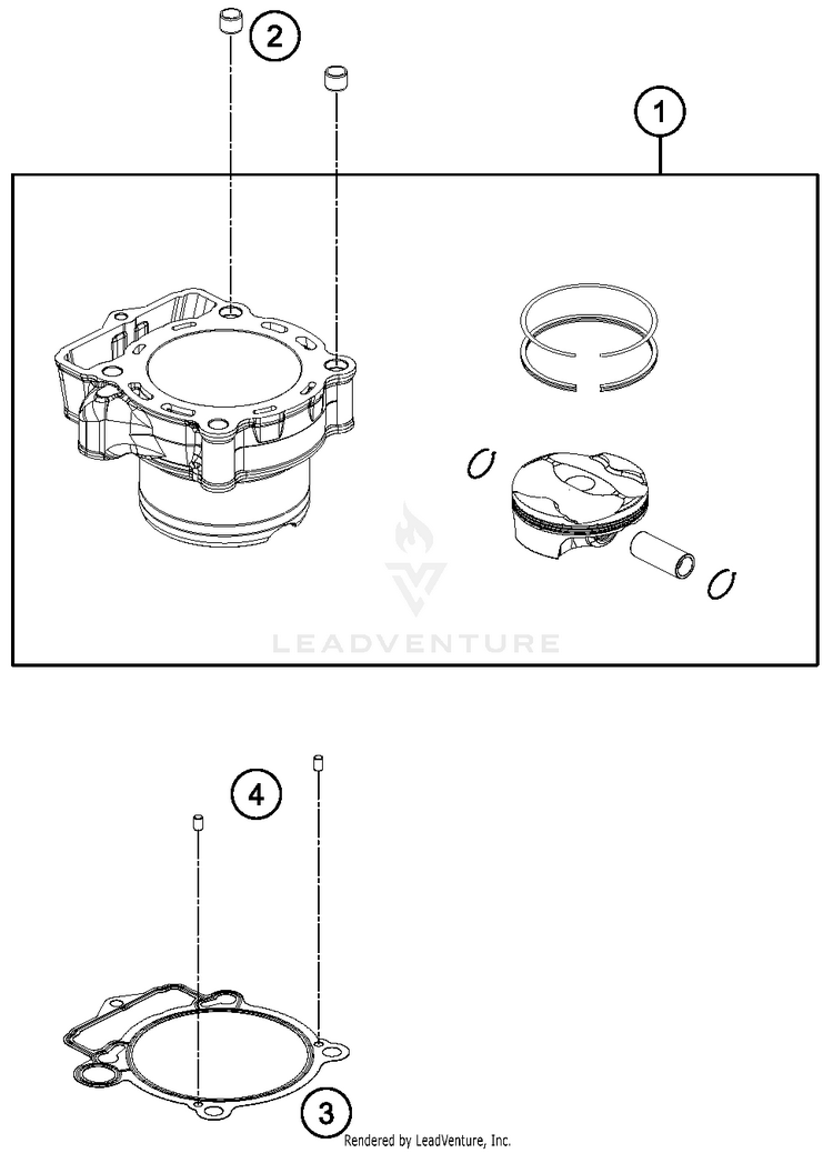 Cylinder FC 350 ENGINE - 2018 Schematic