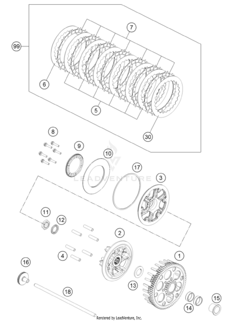 Clutch FX 350 ENGINE - 2025 Schematic