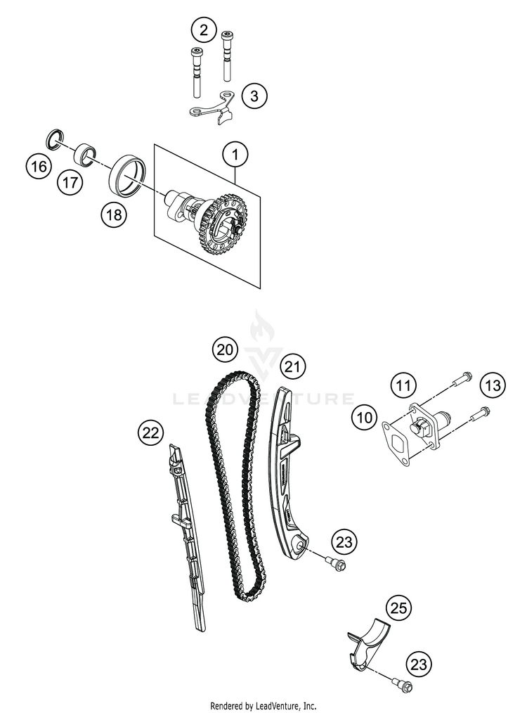 Timing Drive FC 450 ENGINE - 2020 Schematic