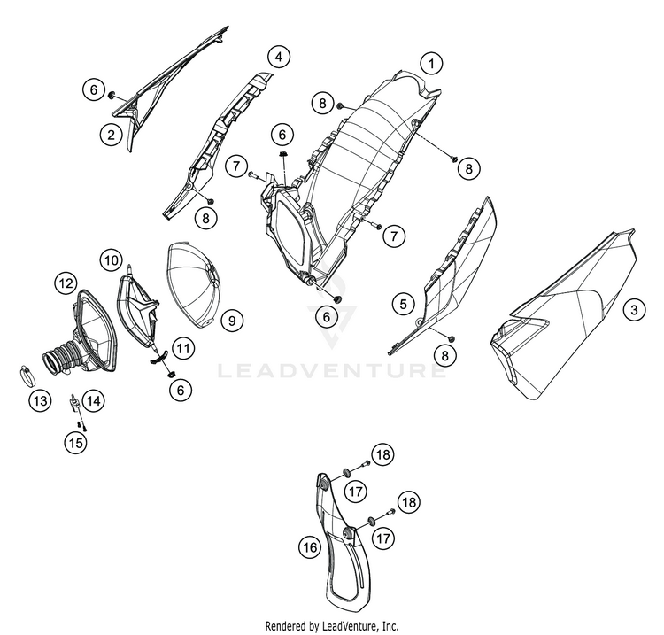 Air Filter FS 450 CHASSIS - 2020 Schematic