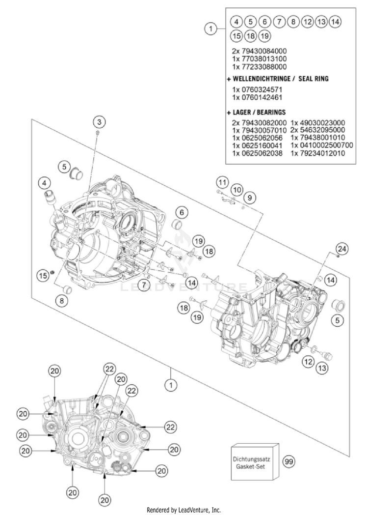 Engine Case FS 450 ENGINE - 2024 Schematic