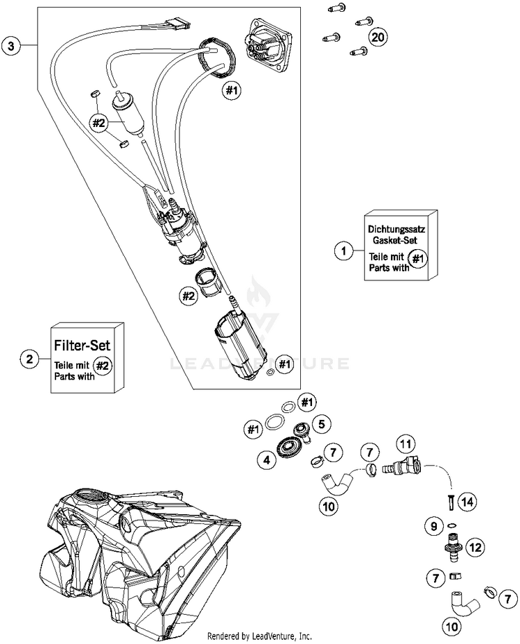 Fuel Pump FC 450 CHASSIS - 2014 Schematic