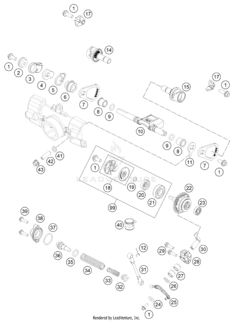 Exhaust Control TC 85 ENGINE - 2026 Schematic