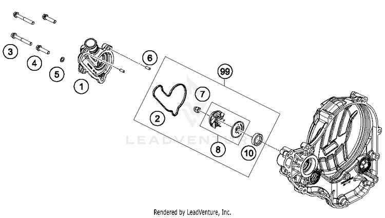 Water Pump FC 250 ENGINE - 2016 Schematic