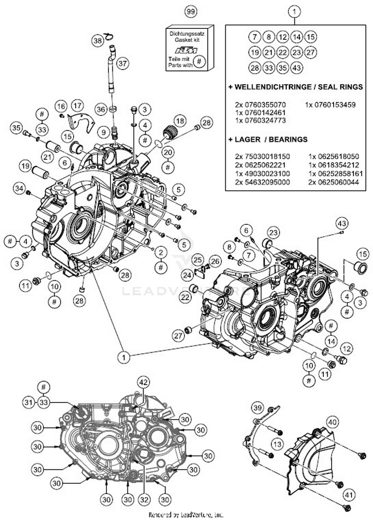 Engine Case 701 VITPILEN ENGINE - 2018 Schematic
