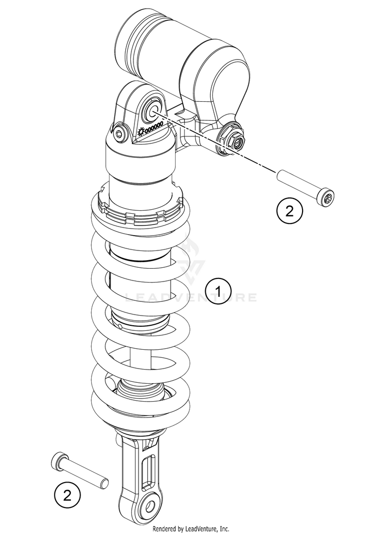 Shock Absorber 701 ENDURO CHASSIS - 2021 Schematic