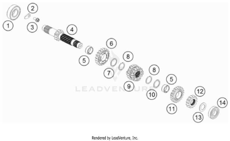 Transmission I - Main Shaft TC 85 ENGINE - 2024 Schematic