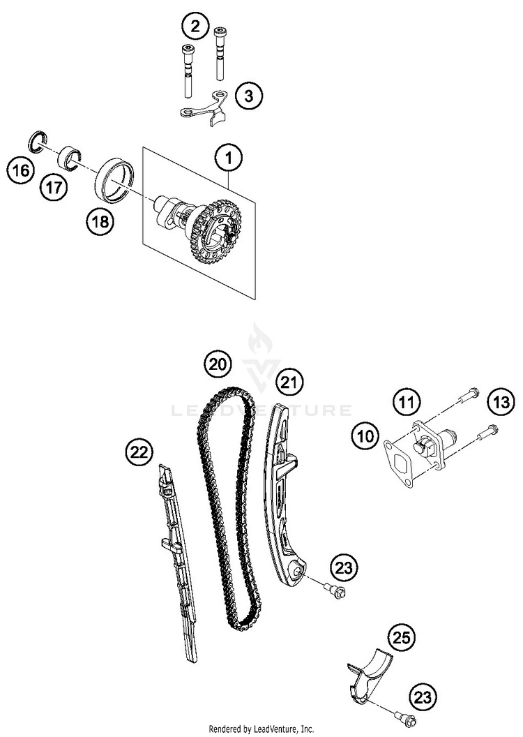 Timing Drive FC 450 ENGINE - 2019 Schematic