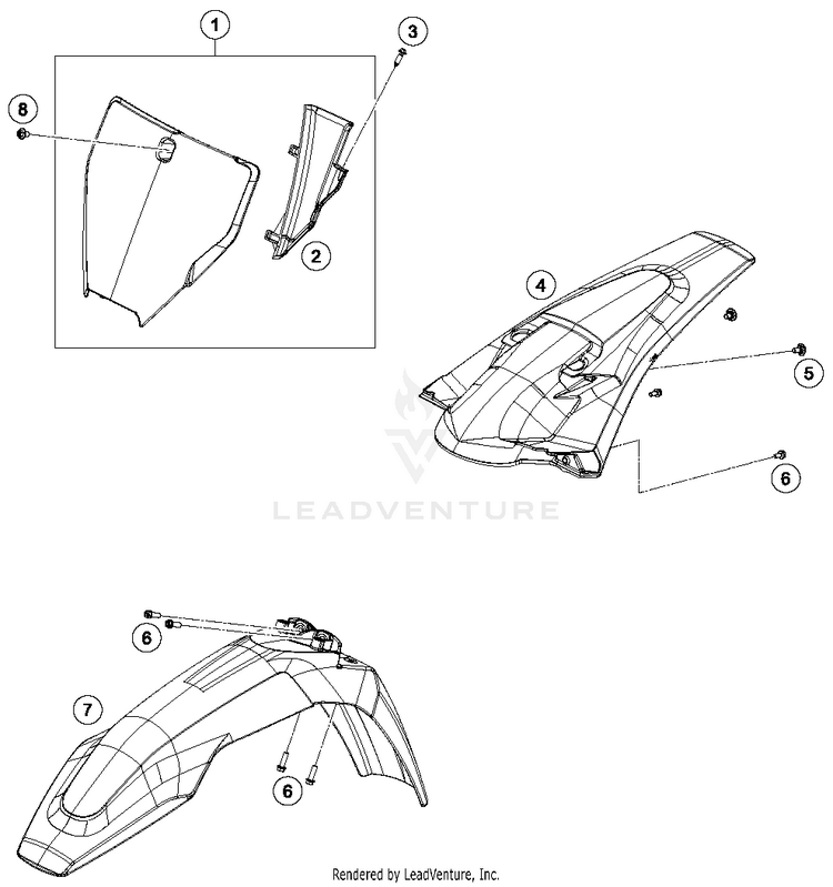Mask, Fenders FC 350 CHASSIS - 2018 Schematic