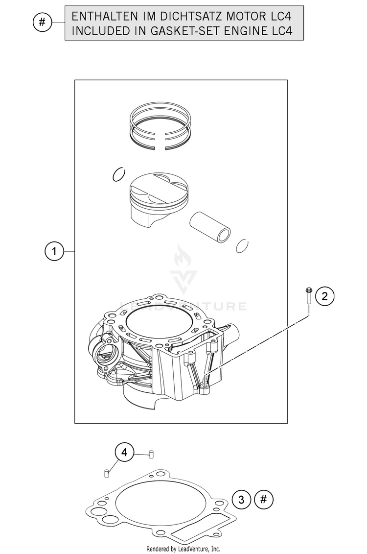 Cylinder 701 FE/FS US ENGINE - 2021 Schematic