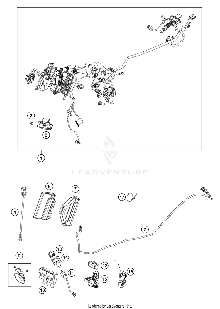 Wiring Harness VITPILEN 701 CHASSIS - 2020 Schematic