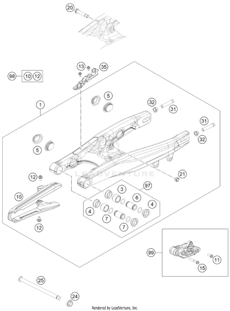 Swing Arm TC 65 CHASSIS - 2026 Schematic