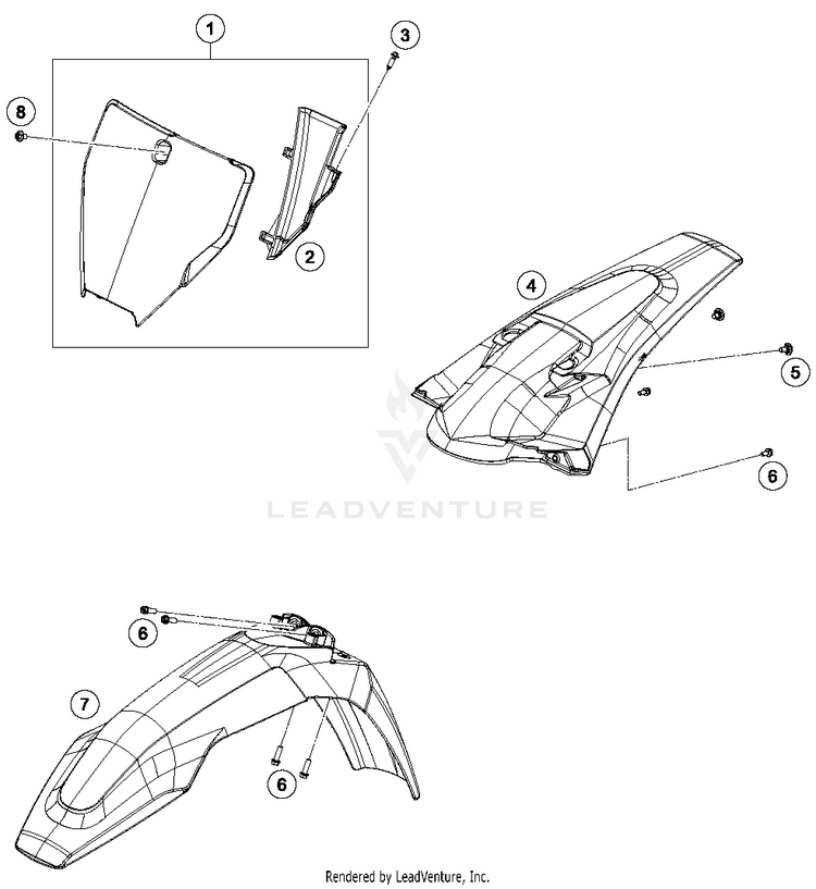 Mask, Fenders TX 300 CHASSIS - 2017 Schematic
