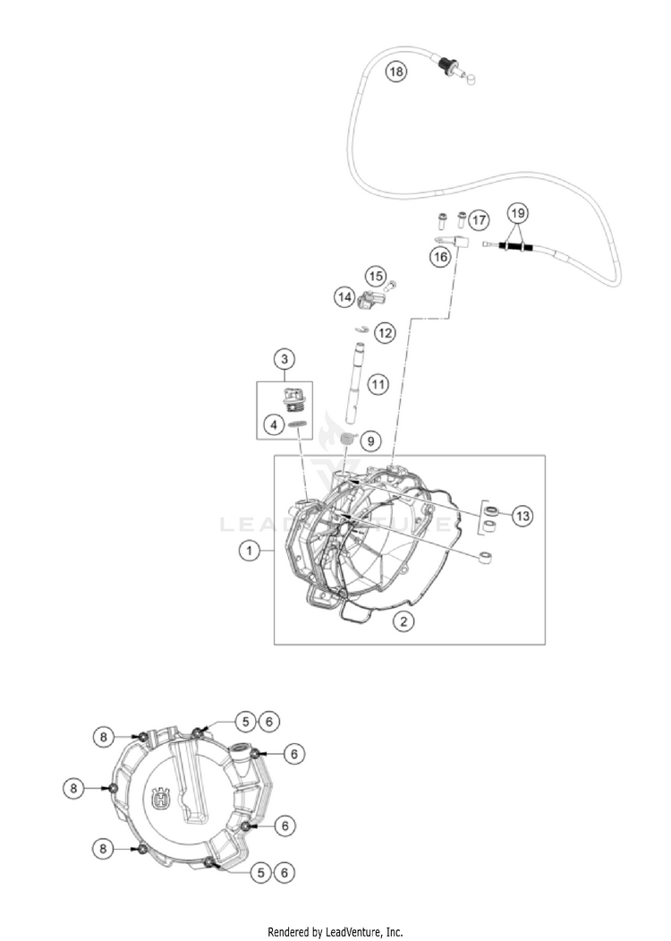 Clutch Cover 901 Norden Engine - 2022 Schematic