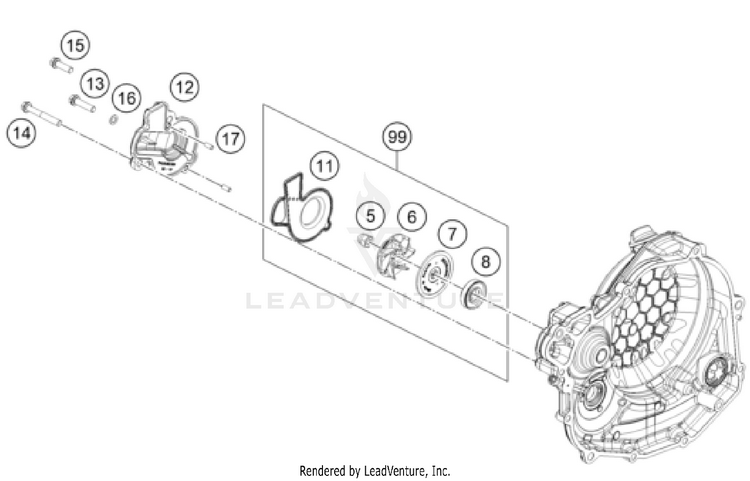 Water Pump FC 450 Rockstar Ed. ENGINE - 2023 Schematic