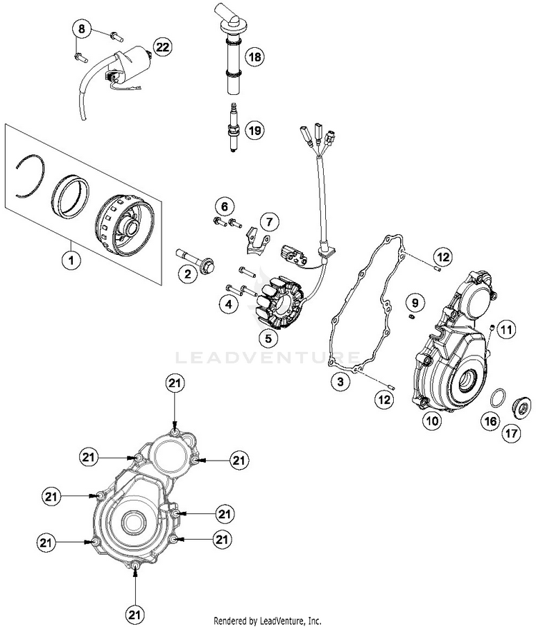 Ignition System FC 250 ENGINE - 2019 Schematic