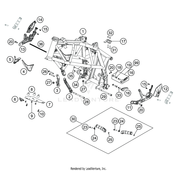 Frame VITPILEN 701 CHASSIS - 2020 Schematic