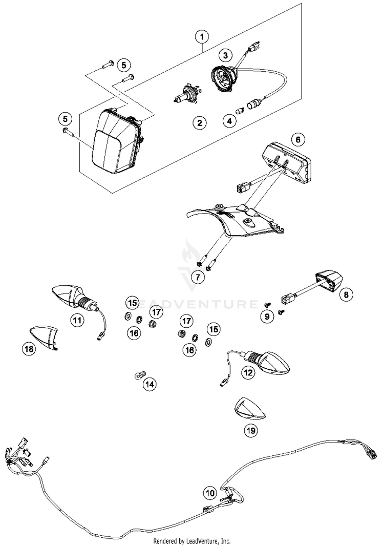 Lighting System FE 250 CHASSIS - 2018 Schematic