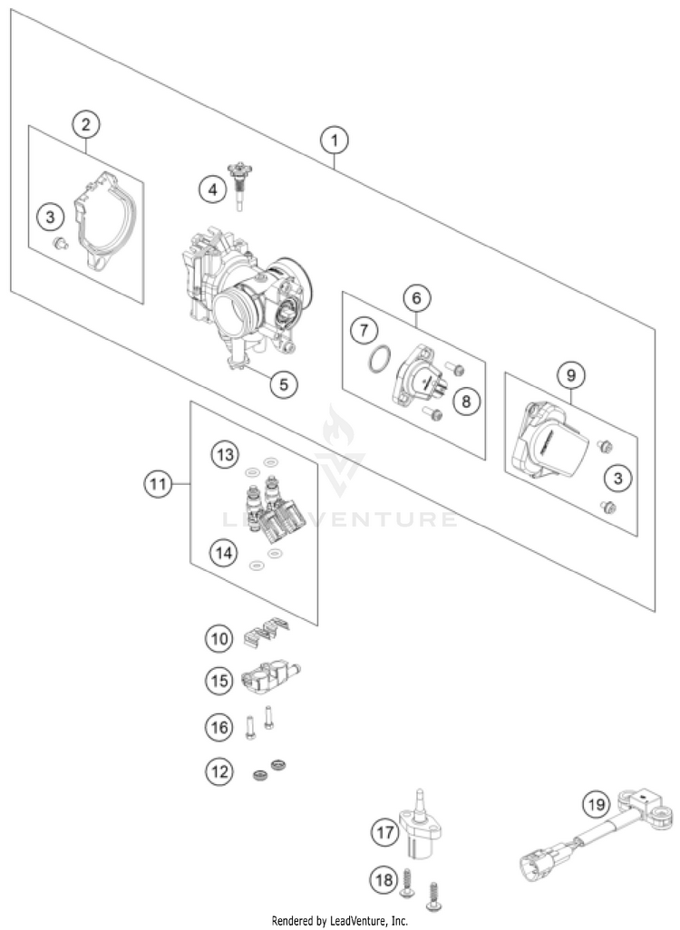 Throttle Body TX 300i ENGINE - 2023 Schematic