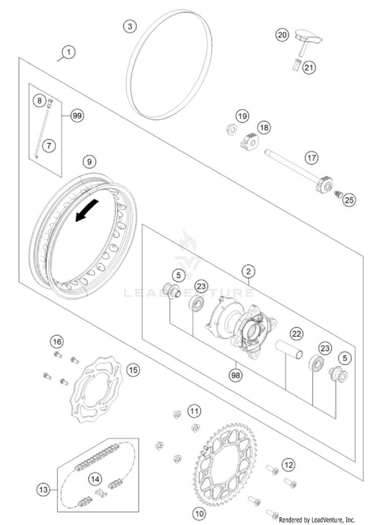 Rear Wheel Schematic