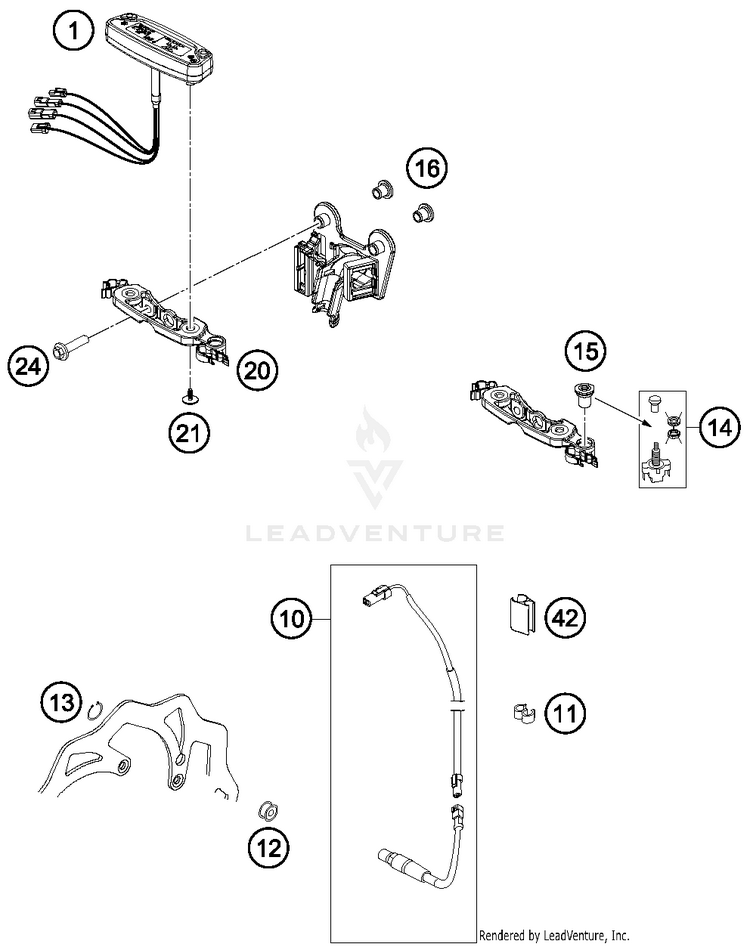 Instruments, Lock System FE 350 CHASSIS - 2015 Schematic