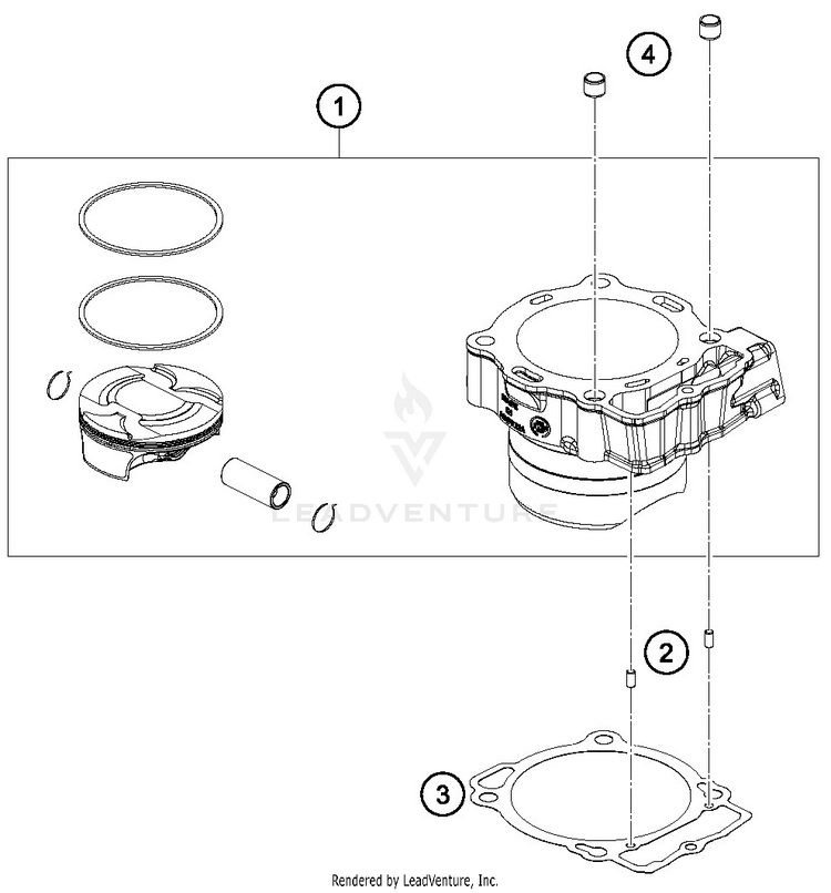 Cylinder FC 450 ENGINE - 2019 Schematic
