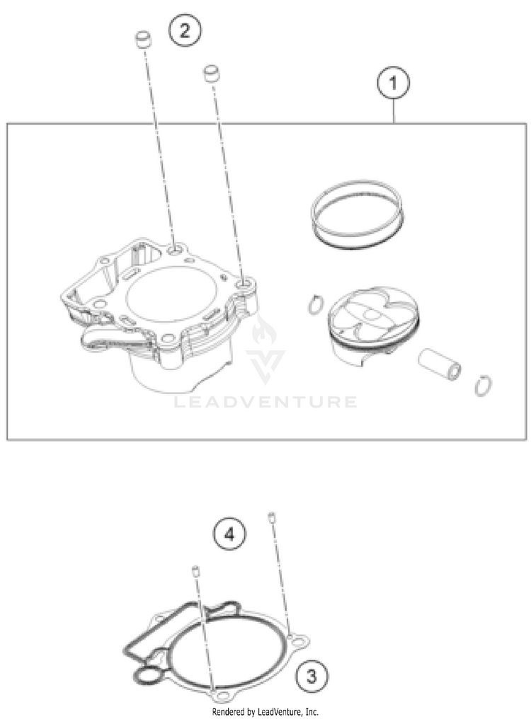 Cylinder FX 350 ENGINE - 2024 Schematic