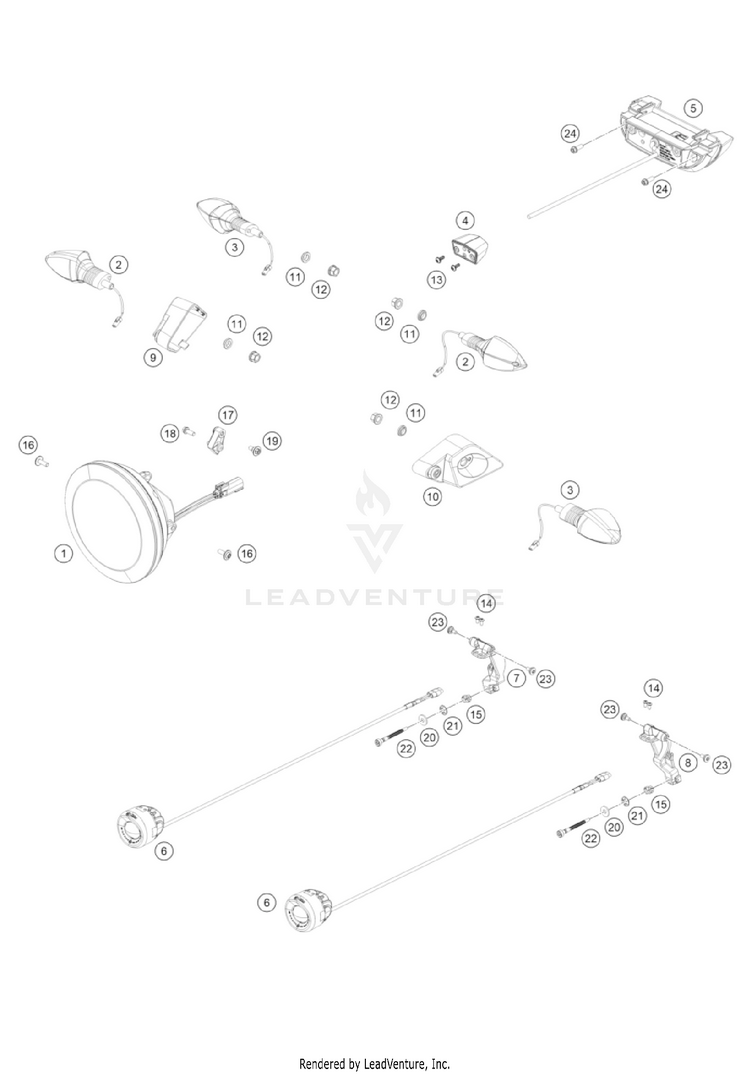 Lighting System NORDEN 901 US CHASSIS - 2022 Schematic