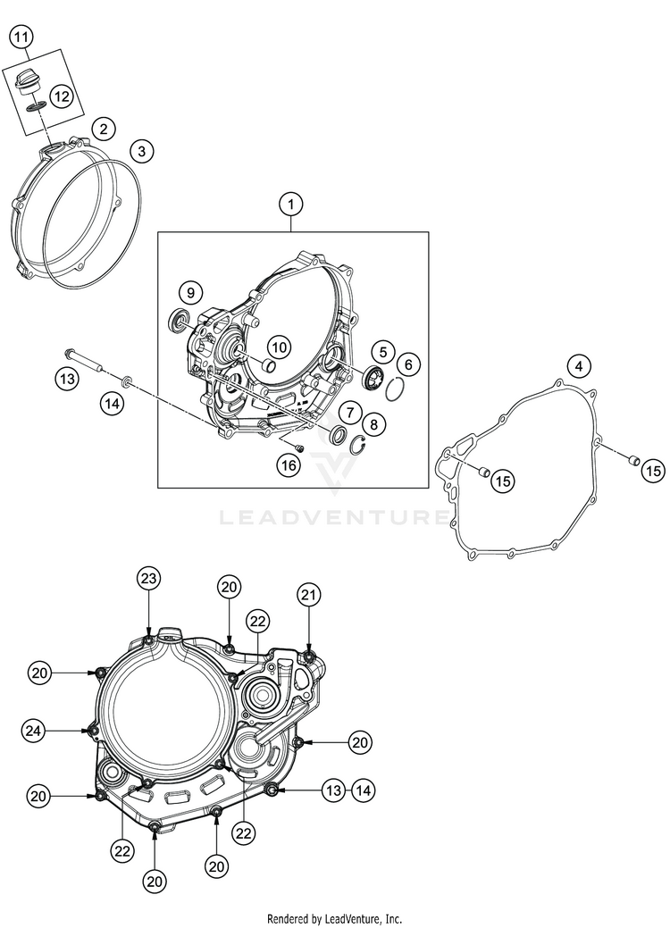 Clutch Cover FS 450 ENGINE - 2020 Schematic