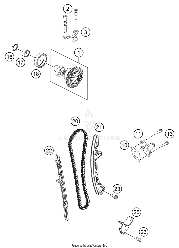 Timing Drive FC 450 Engine - 2021 Schematic