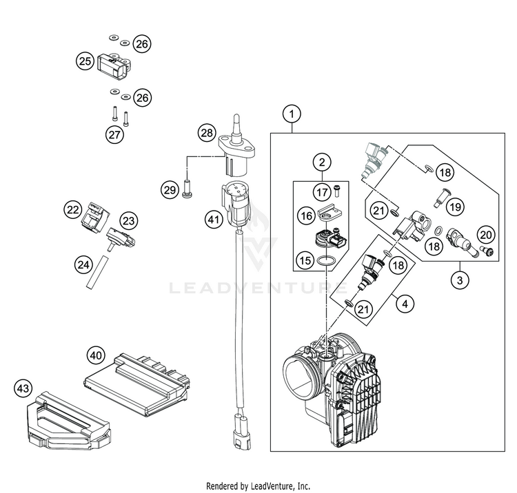 Throttle Body VITPILEN 701 ENGINE - 2020 Schematic