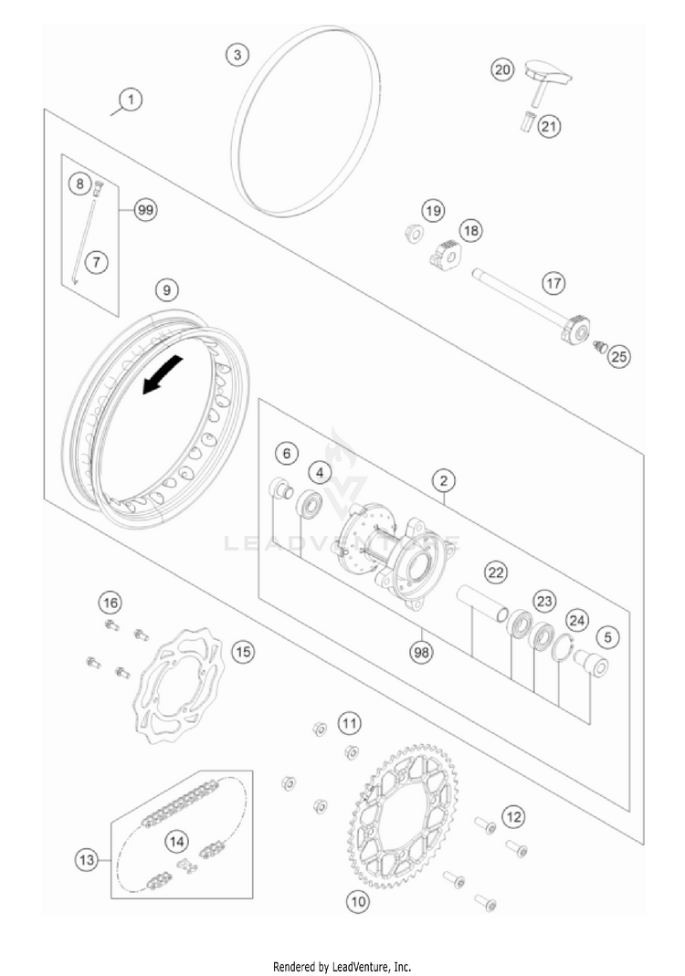 Rear Wheel Schematic