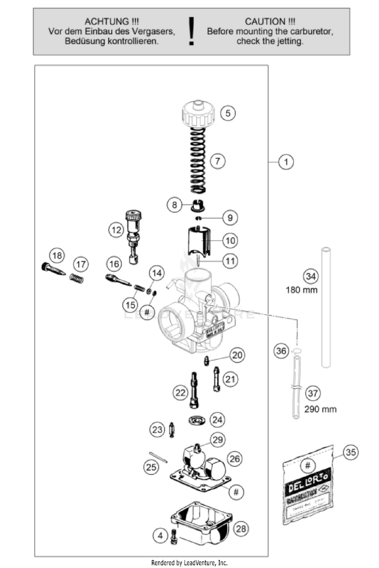 Carburetor TC 50 ENGINE - 2025 Schematic