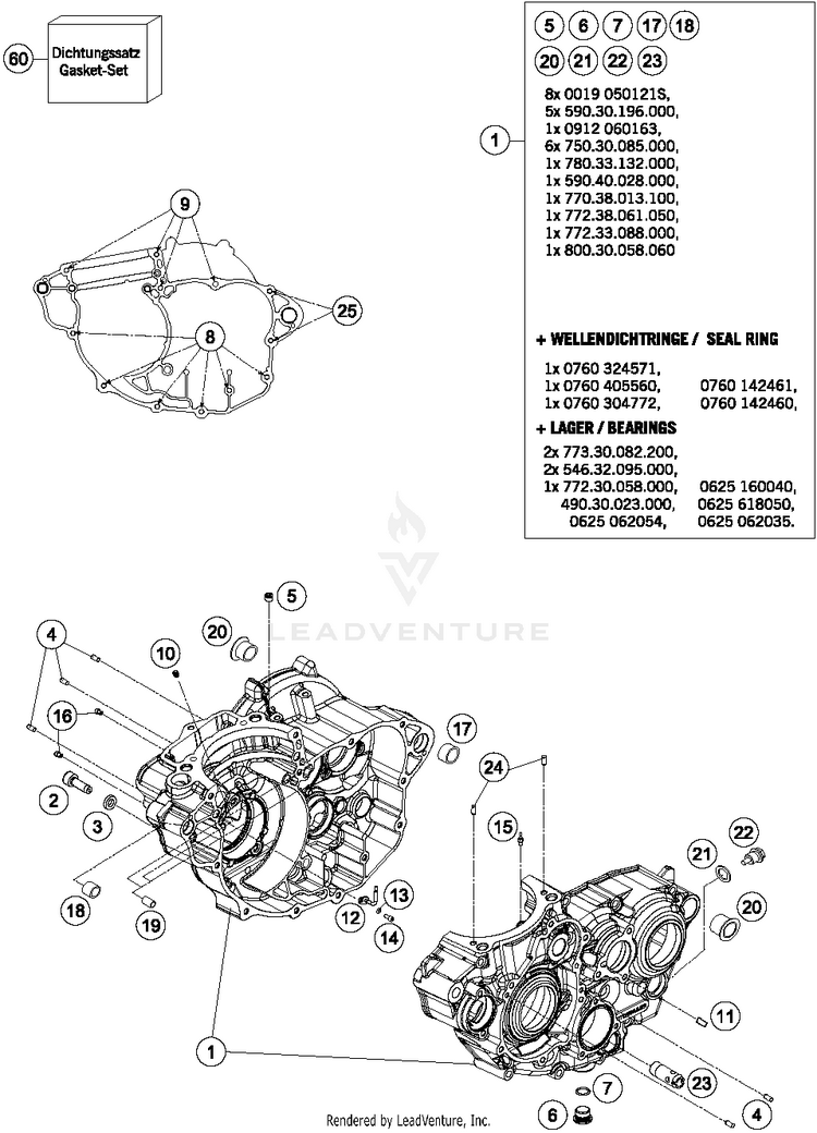 Engine Case FC 350 ENGINE - 2014 Schematic