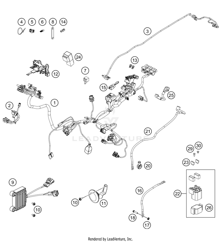 Wiring Harness FE 501s CHASSIS - 2021 Schematic