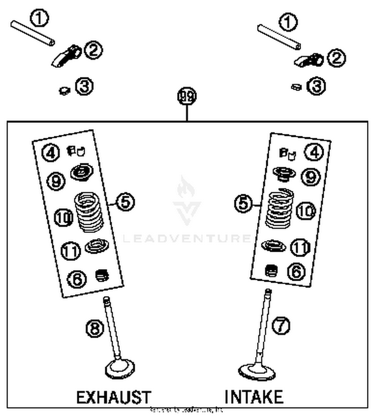 Valve Drive FE 350S ENGINE - 2016 Schematic