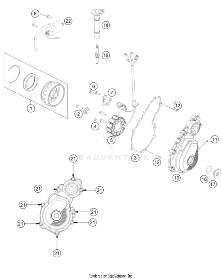 Ignition System FC 350 ENGINE - 2024 Schematic