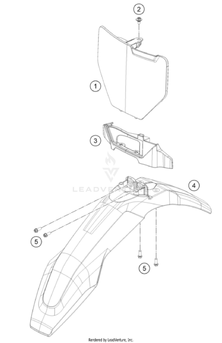 Mask, Fenders TC 85 19/16 CHASSIS - 2025 Schematic