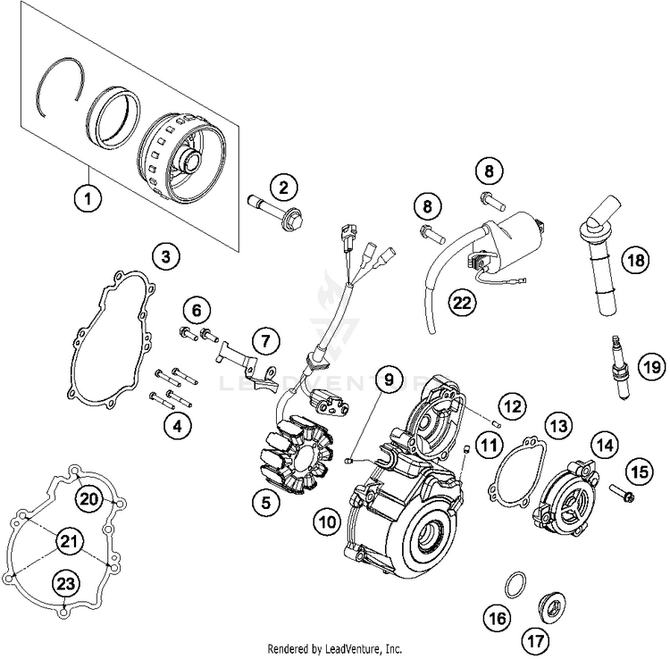 Ignition System FC 350 ENGINE - 2014 Schematic