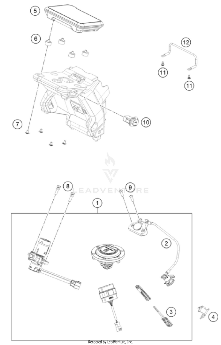 Instruments / Lock System SVARTPILEN 801 CHASSIS - 2024 Schematic