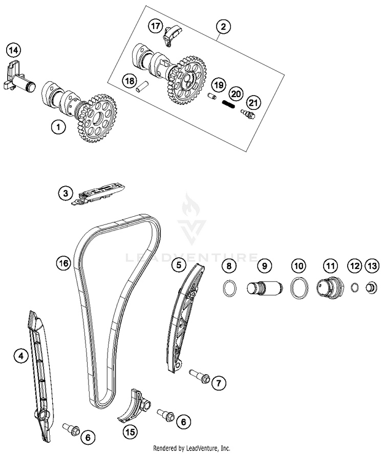 Timing Drive FC 350 ENGINE - 2016 Schematic